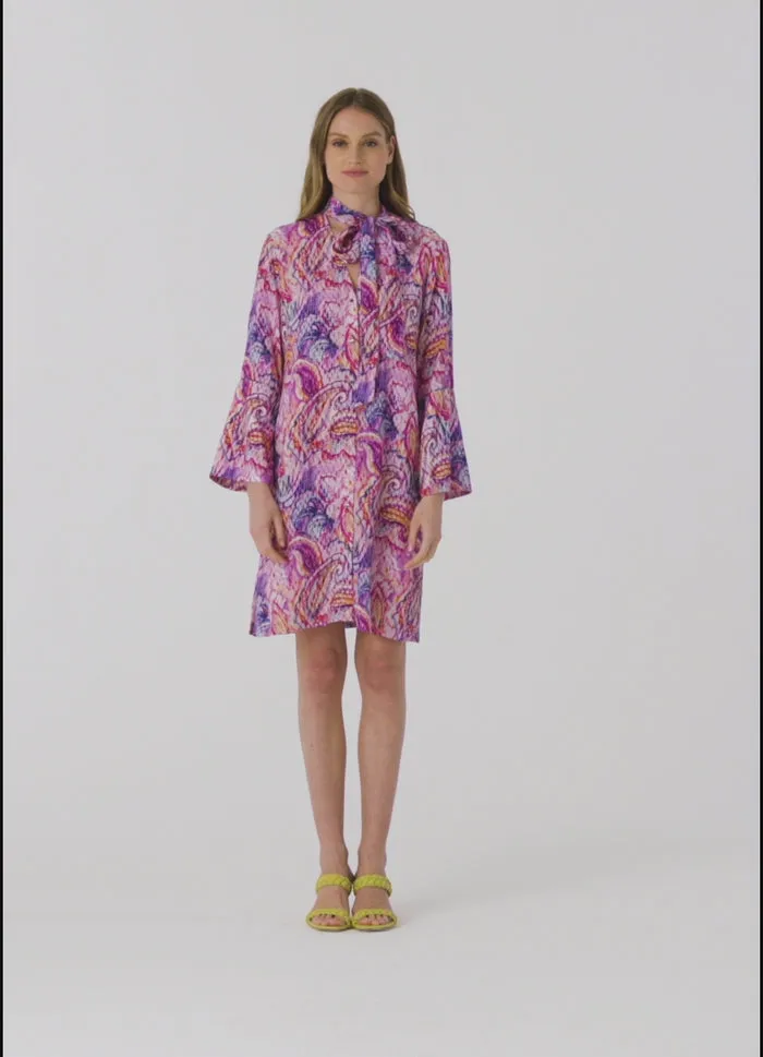 Robert Graham Long Sleeves Knee Length Brenna Dress