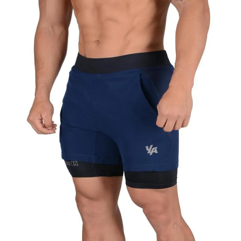 Running Shorts Men Bodybuilding Sports Jogging shorts Gym Training Workout Shorts