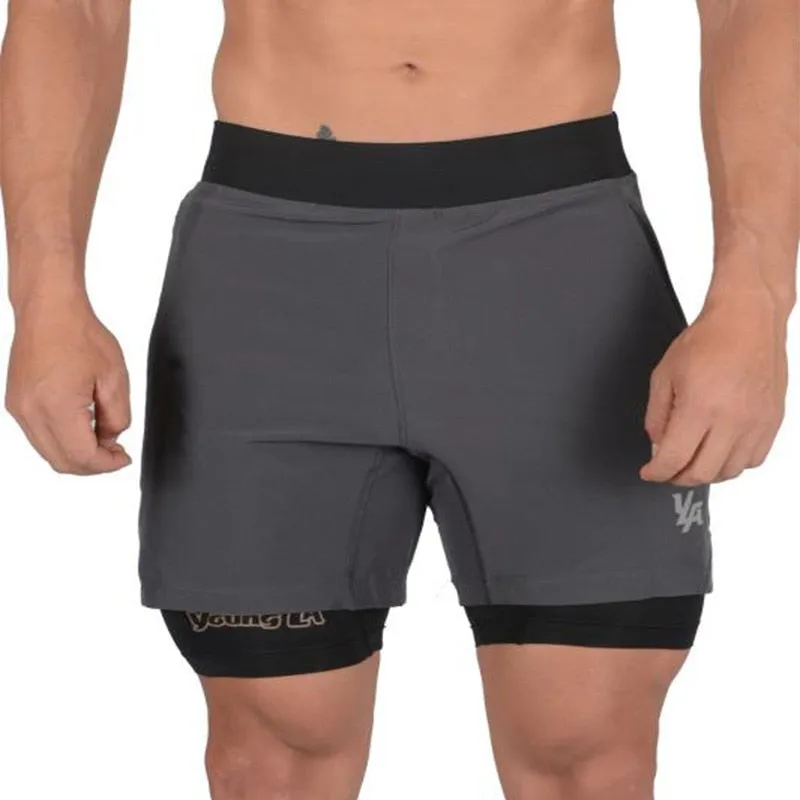 Running Shorts Men Bodybuilding Sports Jogging shorts Gym Training Workout Shorts