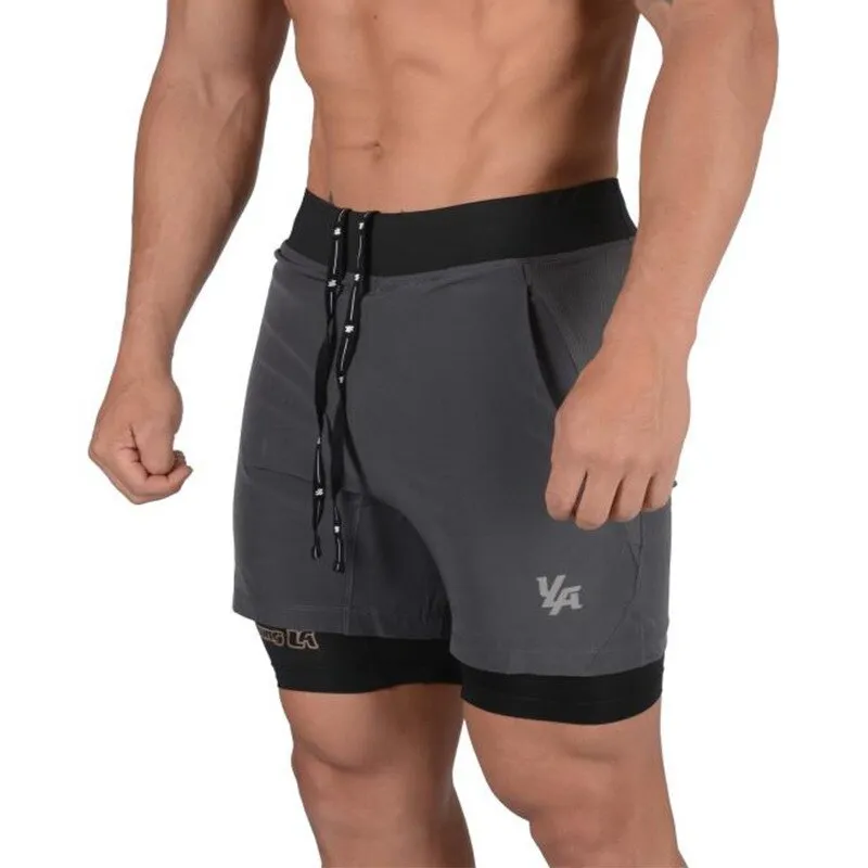 Running Shorts Men Bodybuilding Sports Jogging shorts Gym Training Workout Shorts