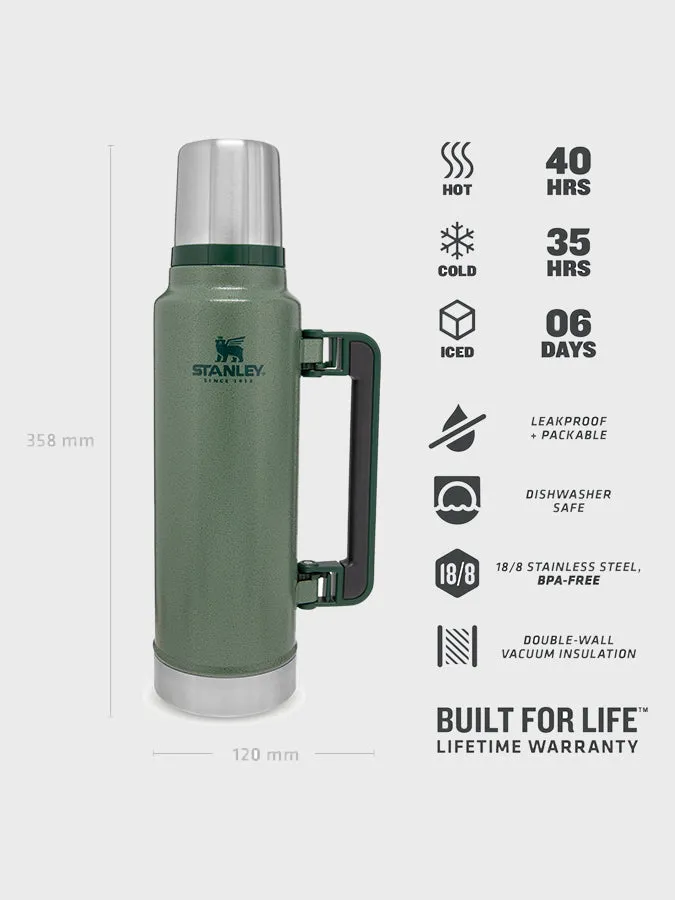 Stanley Legendary Classic Vacuum Insulated Flask Bottle 1.4L