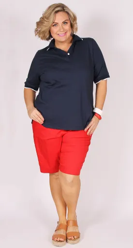 Summer Essential Walk Short Red