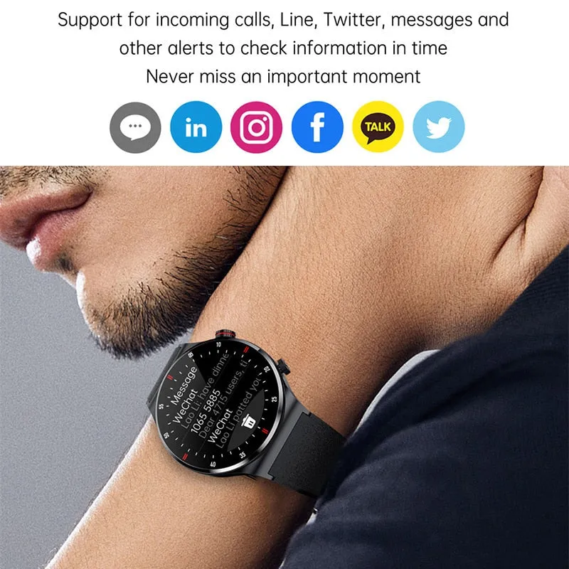 XIAOMI NFC Bluetooth Call Bussiness Smartwatch Men ECG PPG Blood Pressure Monitor Sports Fitness Smart Watch for Android IOS